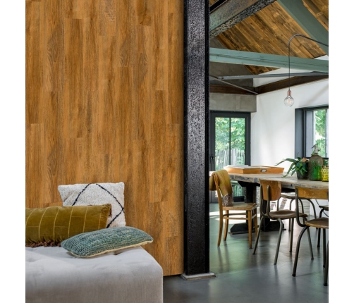 Wallart Sienas Dēļi, Ozolkoka Imitācija, Rūsgani Brūni