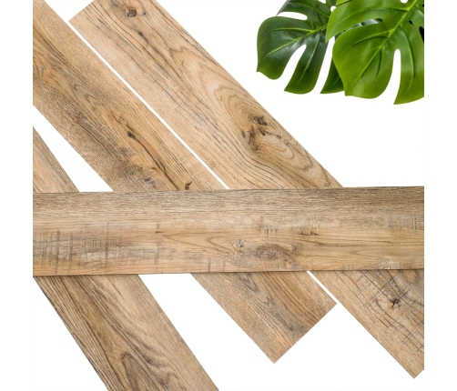 WallArt sienas dēļi, ozolkoka imitācija, senatnīgi brūni