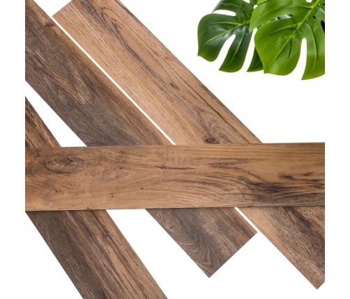 WallArt sienas dēļi, ozolkoka imitācija, sarkanbrūni