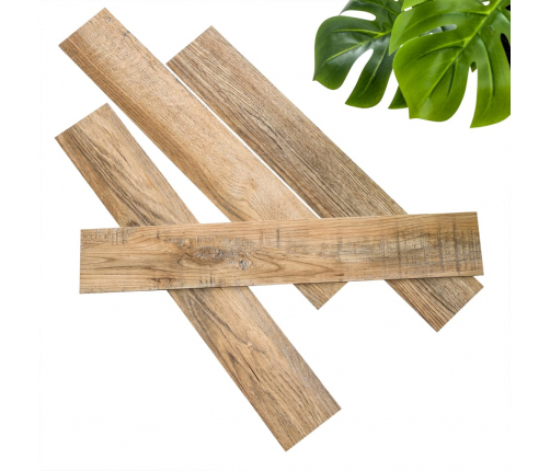 WallArt sienas dēļi, ozolkoka imitācija, senatnīgi brūni