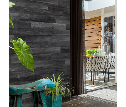 WallArt sienas dēļi, ozolkoka imitācija, pelnu pelēki