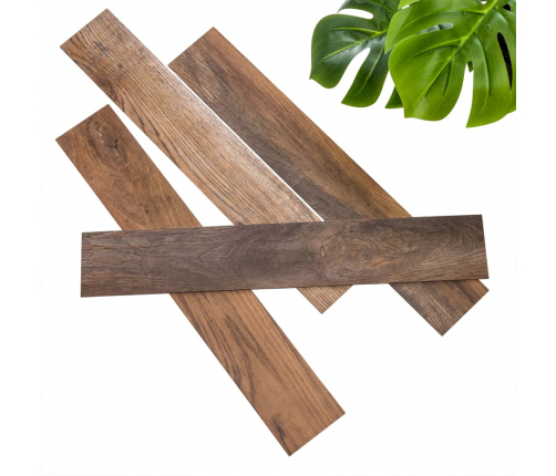 WallArt sienas dēļi, ozolkoka imitācija, sarkanbrūni