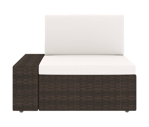 10-Daļīgs Dārza Atpūtas Mēbeļu Komplekts, Brūna Pe Rotangpalma Vidaxl