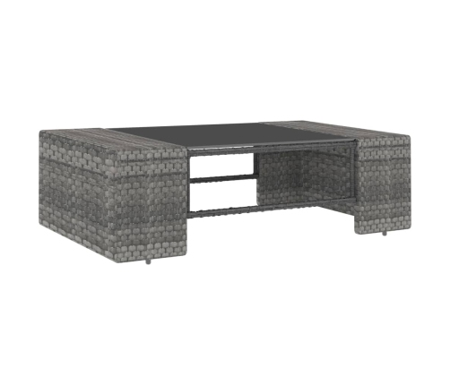 10-Daļīgs Dārza Mēbeļu Komplekts, Pelēka Pe Rotangpalma  Vidaxl