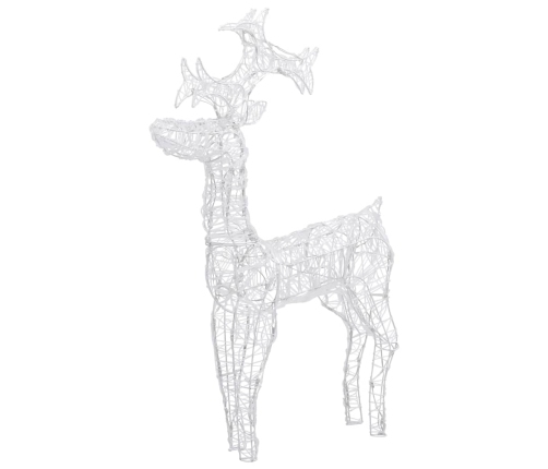 vidaXL Ziemassvētku dekorācija, ziemeļbriedis, 90 LED, 60x16x100 cm