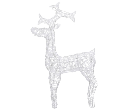 vidaXL Ziemassvētku dekorācija, ziemeļbriedis, 90 LED, 60x16x100 cm