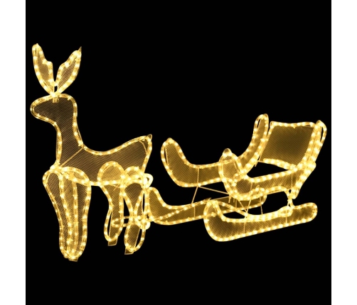 Ziemassvētku Dekors, Briedis Un Kamanas, Siets, 432 Led Vidaxl