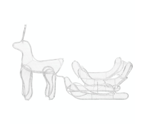 Ziemassvētku Dekors, Briedis Un Kamanas, Siets, 432 Led Vidaxl