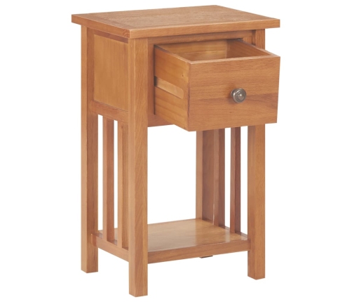 vidaXL žurnālgaldiņš ar atvilktni, 35x27x55 cm, ozola masīvkoks