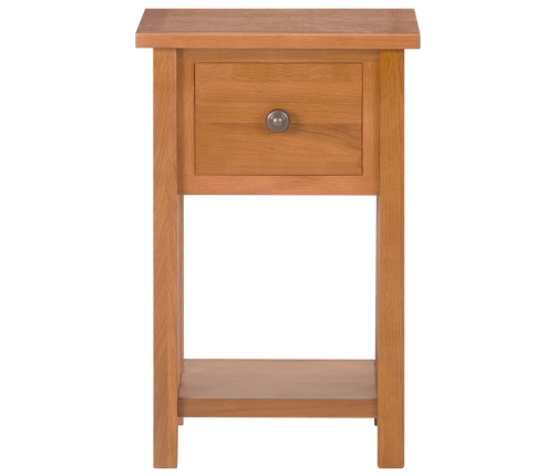 vidaXL žurnālgaldiņš ar atvilktni, 35x27x55 cm, ozola masīvkoks