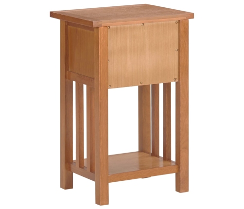 vidaXL žurnālgaldiņš ar atvilktni, 35x27x55 cm, ozola masīvkoks
