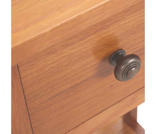 vidaXL žurnālgaldiņš ar atvilktni, 35x27x55 cm, ozola masīvkoks