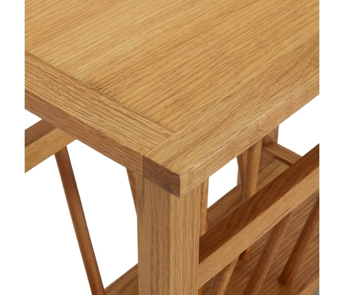 vidaXL žurnālgaldiņš, 45x27x42 cm, ozola masīvkoks