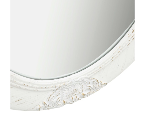vidaXL baroka stila sienas spogulis, 50x70 cm, balts