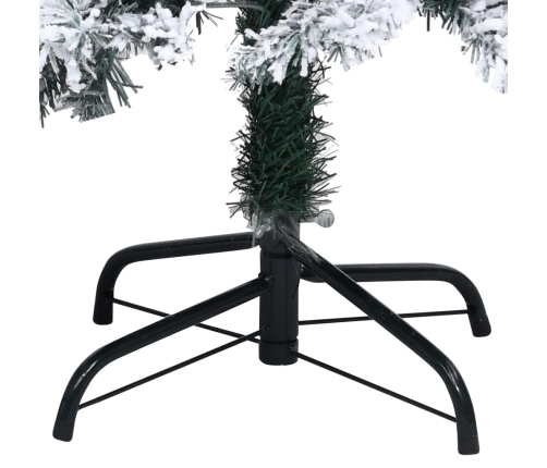 vidaXL mākslīgā Ziemassvētku egle ar sniegu, zaļa, 180 cm, PVC