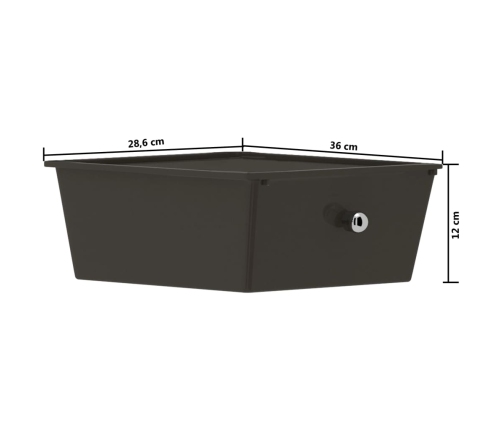 vidaXL XXL uzglabāšanas ratiņi, 15 atvilktnes, melna plastmasa