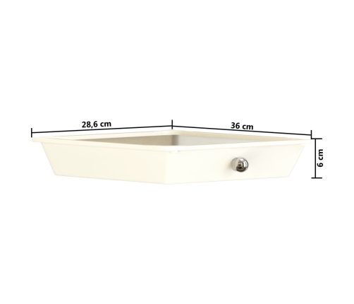 Xxl Uzglabāšanas Ratiņi, 15 Atvilktnes, Balta Plastmasa Vidaxl