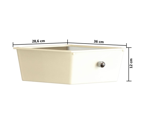 Xxl Uzglabāšanas Ratiņi, 15 Atvilktnes, Balta Plastmasa Vidaxl