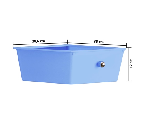 vidaXL XXL uzglabāšanas ratiņi, 15 atvilktnes, krāsaina plastmasa