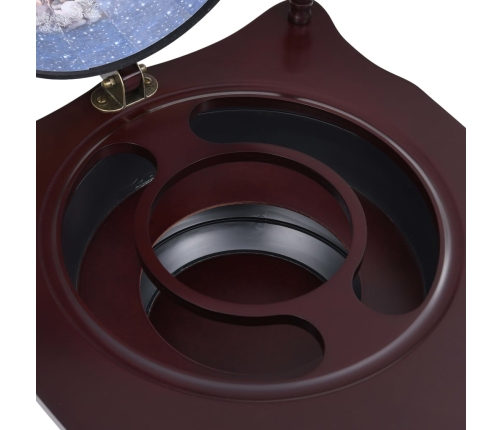 vidaXL vīna pudeļu turētājs, globusa forma, eikalipta koks, zaļš