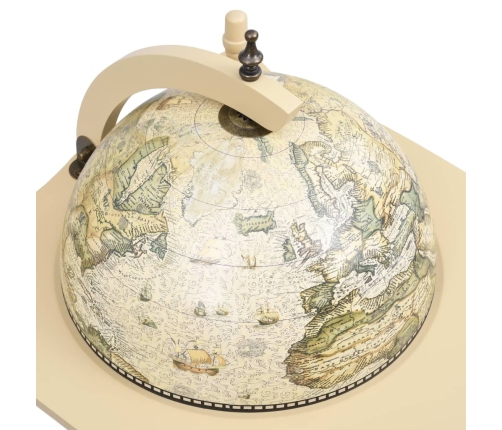 vidaXL vīna pudeļu turētājs, globusa forma, eikalipta koks, zaļš