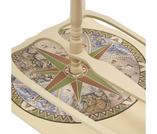 vidaXL vīna pudeļu turētājs, globusa forma, eikalipta koks, zaļš