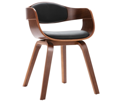 vidaXL virtuves krēsli, 4 gab., liekts koks un mākslīgā āda