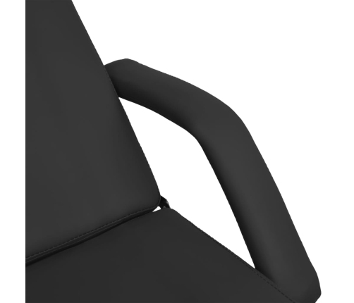 vidaXL masāžas galds, melns, 180x62x(87-112) cm
