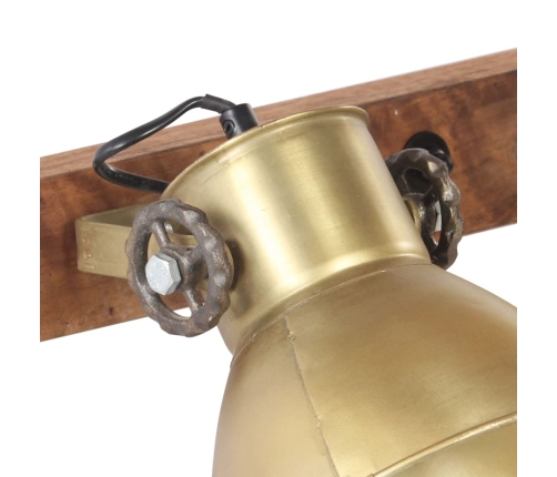 vidaXL sienas lampa, industriāls dizains, misiņa krāsā, 65x25 cm, E27