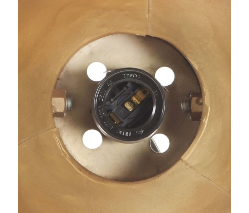 vidaXL sienas lampa, industriāls dizains, misiņa krāsā, 65x25 cm, E27