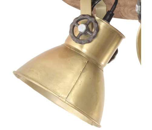 vidaXL griestu lampa, industriāls dizains, misiņa krāsā, 42x27 cm, E27