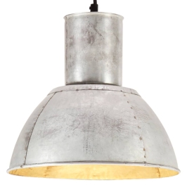 Griestu Lampa, Sudraba Krāsā, Apaļa, 25 W, 28,5 Cm, E27 Vidaxl