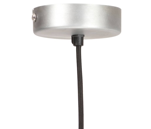 vidaXL griestu lampa, sudraba krāsā, apaļa, 25 W, 28,5 cm, E27