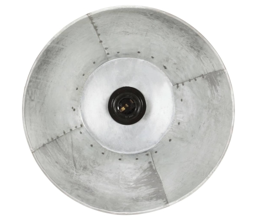 vidaXL griestu lampa, sudraba krāsā, apaļa, 25 W, 28,5 cm, E27