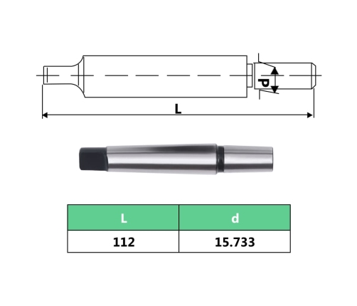 vidaXL urbjmašīnas patrona MT2-B16, 13 mm iespīlēšanas diapazons