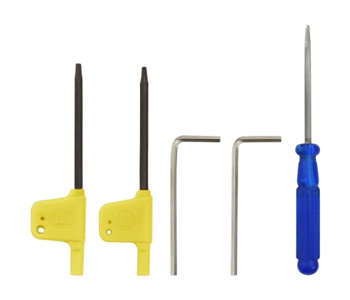 vidaXL 12-daļīgs virpošanas griežņu komplekts, 8x8 mm, 70 mm