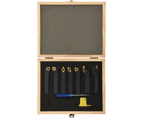 vidaXL 12-daļīgs virpošanas griežņu komplekts, 12x12 mm, 80 mm