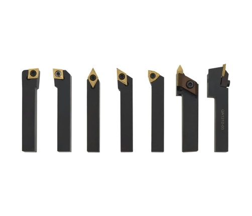 vidaXL 12-daļīgs virpošanas griežņu komplekts, 12x12 mm, 80 mm