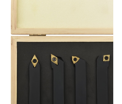 vidaXL 12-daļīgs virpošanas griežņu komplekts, 16x16 mm, 100 mm