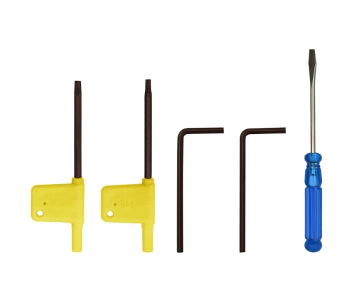 vidaXL 12-daļīgs virpošanas griežņu komplekts, 16x16 mm, 100 mm