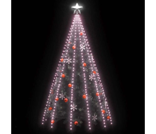 vidaXL Ziemassvētku lampiņas, 500 LED, 500 cm