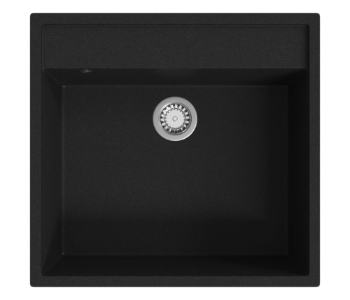 Virtuves Izlietne Ar Noteci, Melns Granīts Vidaxl