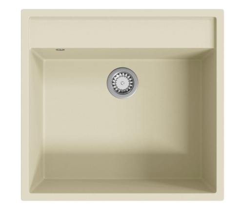 Virtuves Izlietne Ar Noteci, Bēšs Granīts Vidaxl