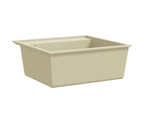 Virtuves Izlietne Ar Noteci, Bēšs Granīts Vidaxl