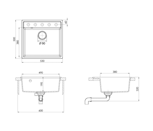 Virtuves Izlietne Ar Noteci, Bēšs Granīts Vidaxl