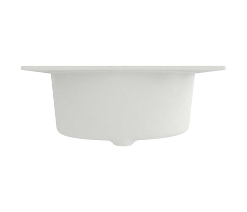 Virtuves Izlietne Balts 48 X 48 X 20.5 Cm Granīts Vidaxl