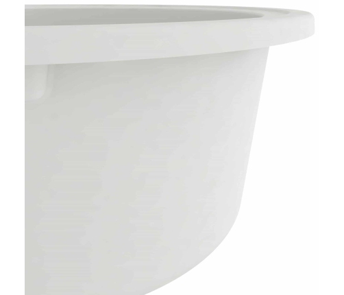 Virtuves Izlietne Balts 78 X 47 X 20.5 Cm Granīts Vidaxl