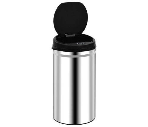 vidaXL automātiska atkritumu tvertne ar sensoru, tērauds, 50 L