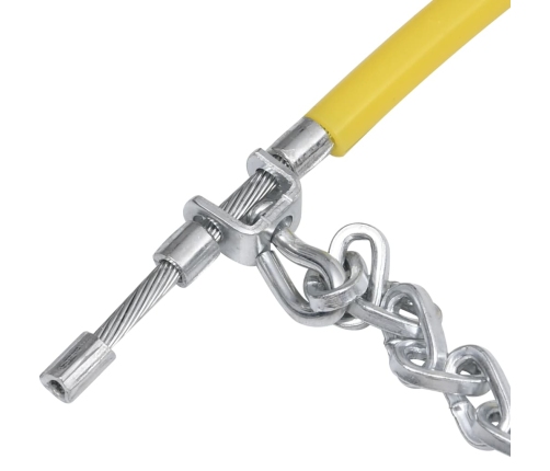 vidaXL auto riepu sniega ķēdes, 2 gab., 9 mm, KN130