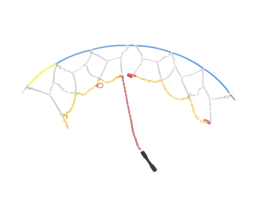 vidaXL auto riepu sniega ķēdes, 2 gab., 16 mm, apvidus auto, 4x4, 400